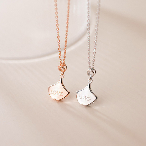 s925 sterling silver chic heart necklace