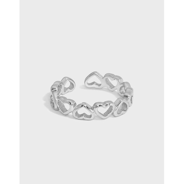 minimalist twist chain quality s925 sterling silver adjustable ring