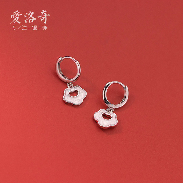 s925 sterling silver chic pear earrings