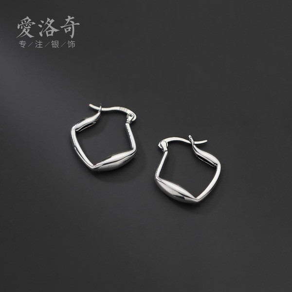 s925 sterling silver trendy earrings