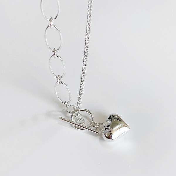 simple 925 sterling silver shell small bear necklace