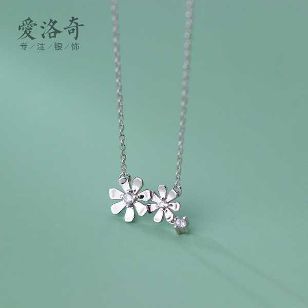 s925 sterling silver trendy simple rope necklace