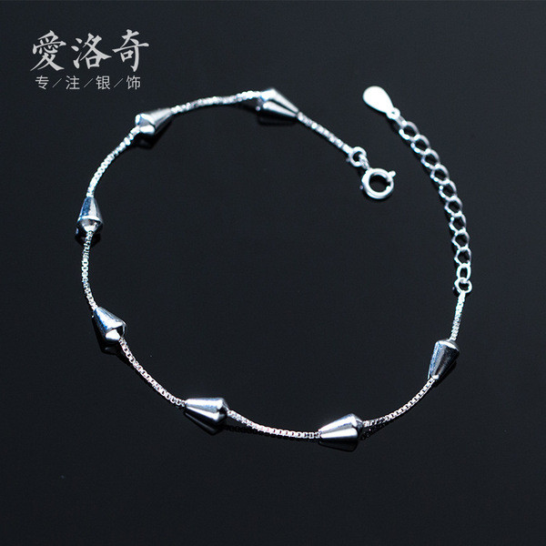 s925 sterling silver simple anklet chic trendy bracelet