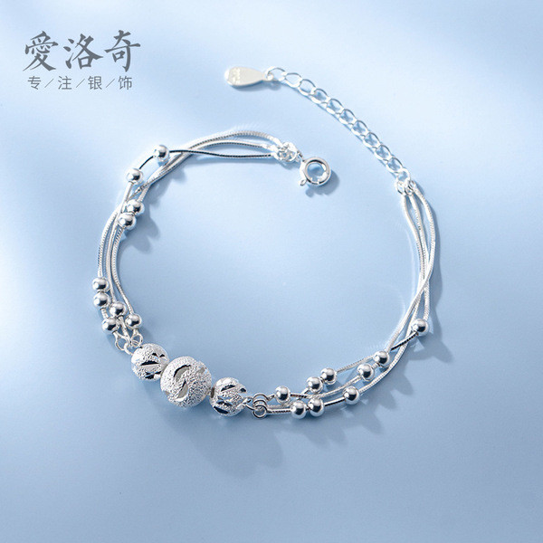 s925 sterling silver adjustable charm bracelet