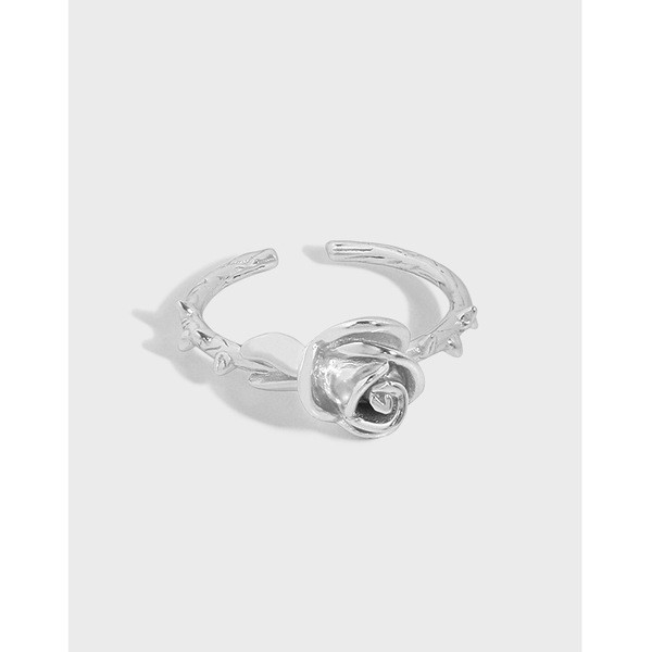 design irregular cubiczirconia qualitys925 sterling silver adjustable ring