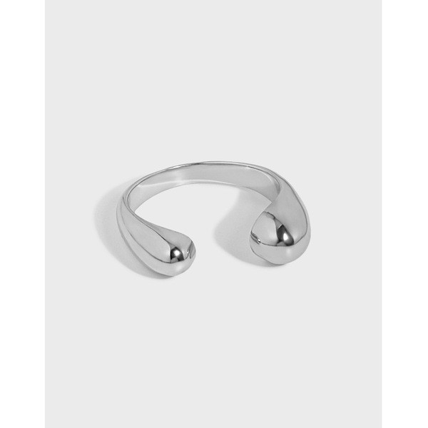 design minimalist irregular qualitys925 sterling silver adjustable ring