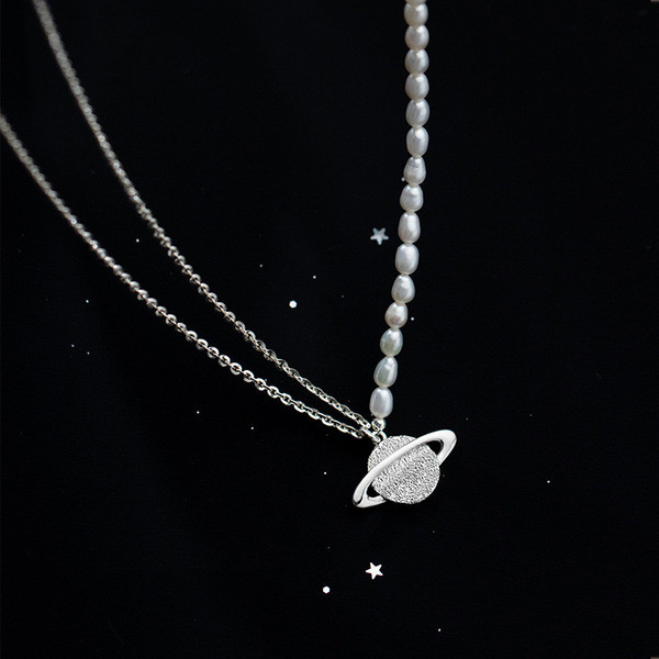 s925 sterling silver teardrop starlight necklace