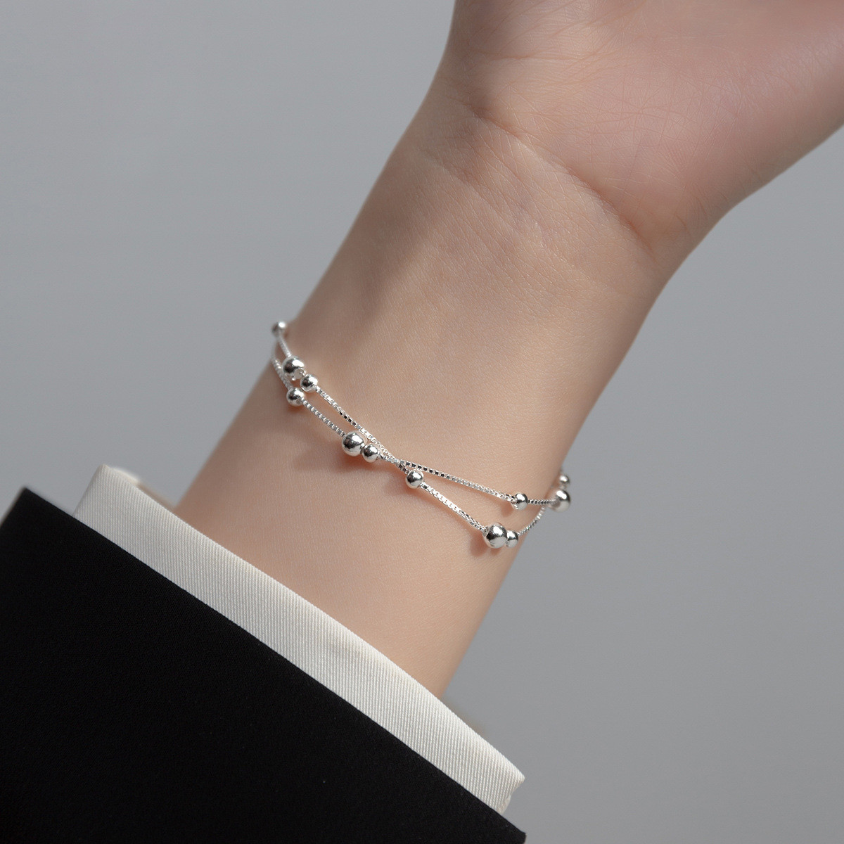 s925 sterling silver stars charm bracelet