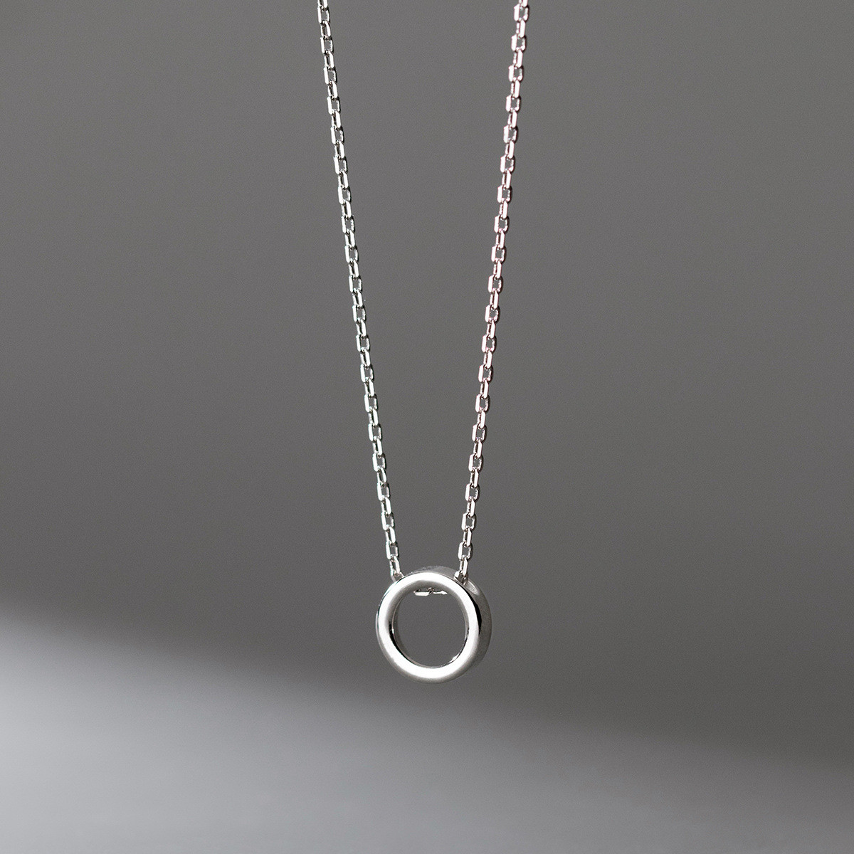 s925 sterling silver oval necklace